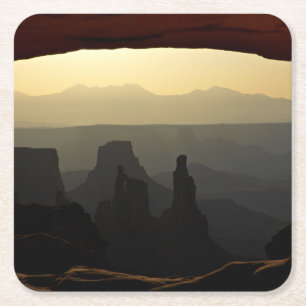 Vereinigte Staaten, Utah, Canyonlands Nationalpark Rechteckiger Pappuntersetzer