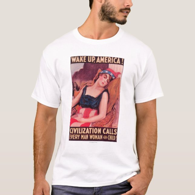 Vereinigte Staaten von AmericaWar II fördernd T-Shirt (Vorderseite)
