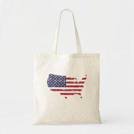 Vereinigte Staaten von Amerika als USA-Flagge Tragetasche