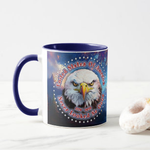 Vereinigte Staaten von Amerika Brauner Adler Feuer Tasse