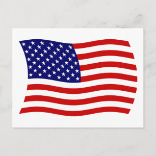 Vereinigte Staaten von Amerika Flagge Postkarte
