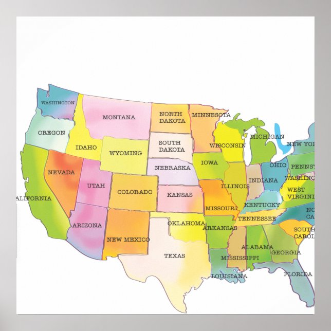 Vereinigte Staaten von Amerika Poster (Vorne)
