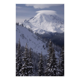 Vereinigte Staaten, Washington, Blick auf den Mt.  Fotodruck