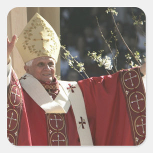 Vereinigte Staaten, Washington, D.C. Papst Benedik Quadratischer Aufkleber