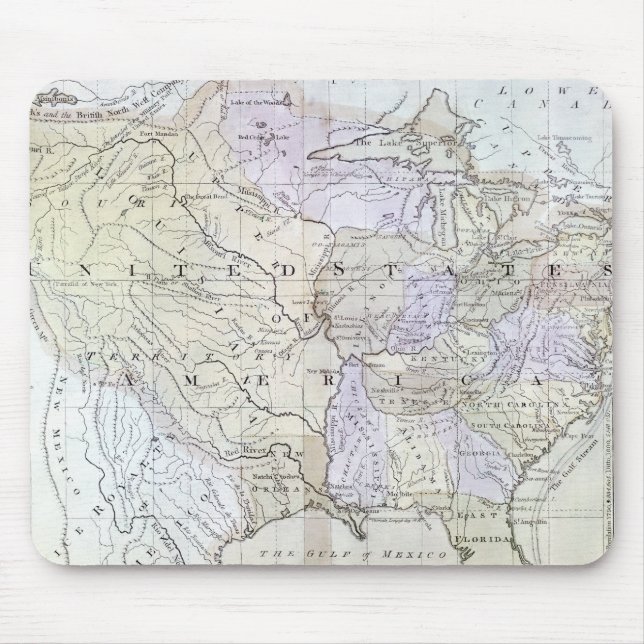 VEREINIGTE STAATEN ZEICHNEN, c1812 auf Mousepad (Vorne)