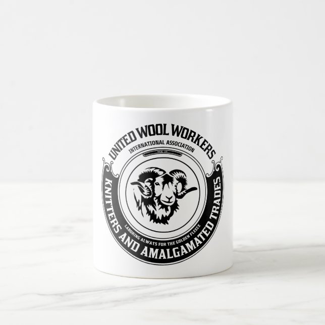 Vereinigte Wolle-Arbeitskraft-Tasse Kaffeetasse (Mittel)