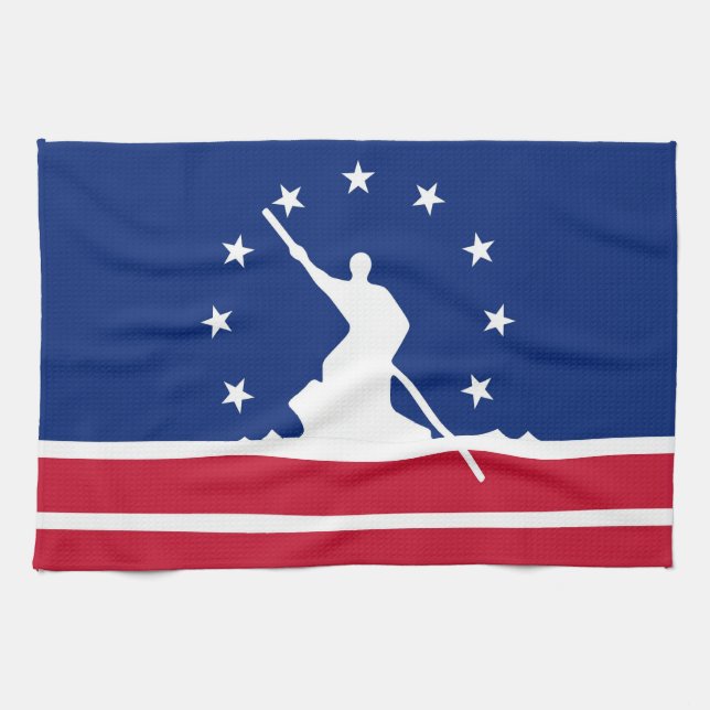 Vereinigter Staat Amerika Virginia Richmond-Stadt Handtuch (Horizontal)