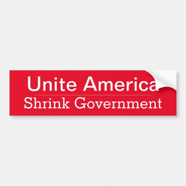 Vereinigtes Amerika - Schrumpfender Autoaufkleber  (Vorne)