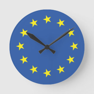 VEREINIGTES EUROPA FLAG RUNDE WANDUHR