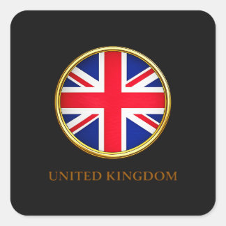 Vereinigtes Königreich - Britische Flagge Quadratischer Aufkleber