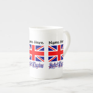Vereinigtes Königreich Britische Flagge Schwarz Pe Prozellantasse