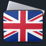 Vereinigtes Königreich (Britische Flagge) (Union J Laptopschutzhülle<br><div class="desc">Dieses Design zeichnet sich durch die nationale Flagge des Vereinigten Königreichs, die auch als Union Jack bekannt ist. Die Flagge ist auch als Königliche Gewerkschaft-Flagge in Kanada bekannt. Es stammt aus dem frühen 17. Jahrhundert, als James I die englischen und irischen Thronen geerbt hatte, die es ihm ermöglichten, England, Irland...</div>