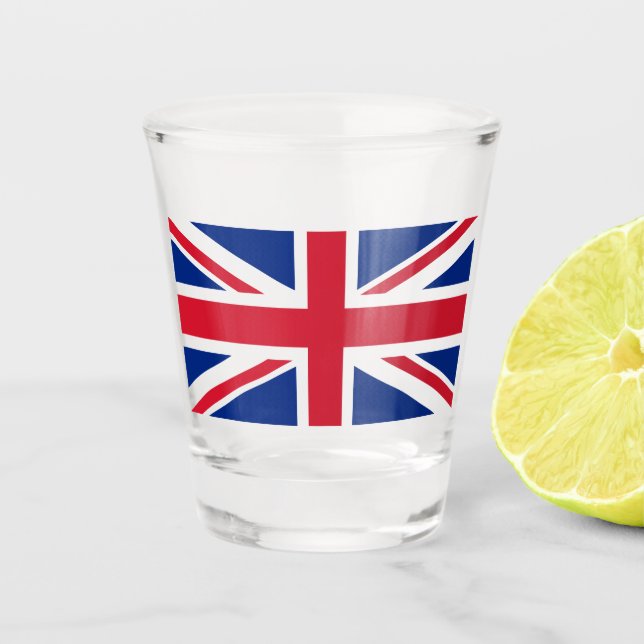 Vereinigtes Königreich (Britische Flagge) (Union J Schnapsglas (Vorderseite)