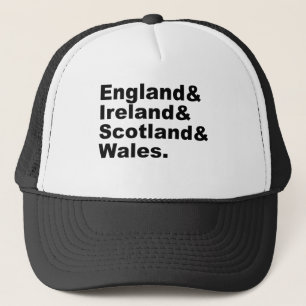 Vereinigtes Königreich England Irland Schottland Truckerkappe