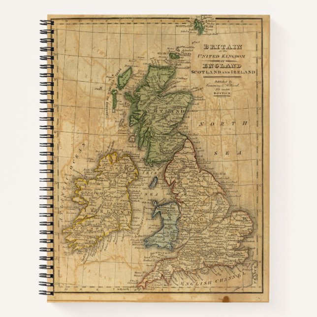 Vereinigtes Königreich England, Schottland und Irl Notizbuch (Vorderseite)