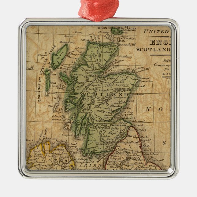 Vereinigtes Königreich England, Schottland und Irl Ornament Aus Metall (Vorne)
