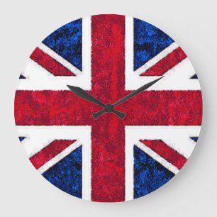 VEREINIGTES KÖNIGREICH FLAG Clock Große Wanduhr