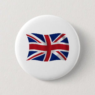 Vereinigtes Königreich-Flagge-Schaltfläche Button