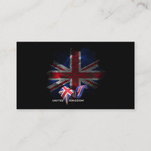 Vereinigtes Königreich Flagge Visitenkarte