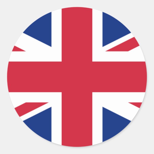 Vereinigtes Königreich GB Runder Aufkleber (Vorderseite)