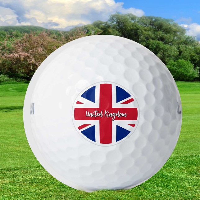Vereinigtes Königreich Golfing, British Flag Union Golfball (Von Creator hochgeladen)