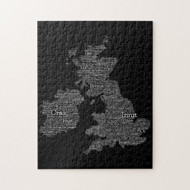 Vereinigtes Königreich / Großbritannien Slang Word (Vertikal)