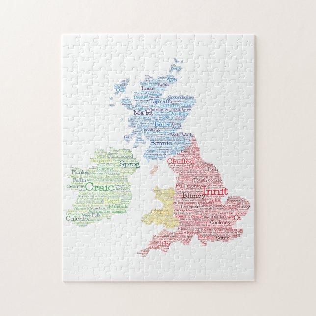 Vereinigtes Königreich / Großbritannien Slang Word (Vertikal)