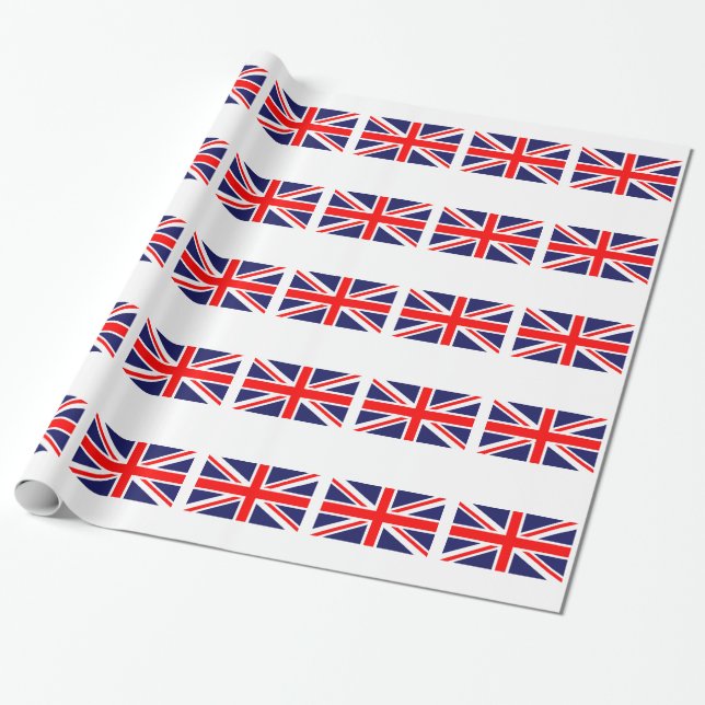 Vereinigtes Königreich Großbritannien und Großbrit Geschenkpapier (Ungerollt)