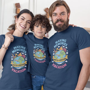 Vereinigtes Königreich Gruppen-Passende Urlaubseri T-Shirt