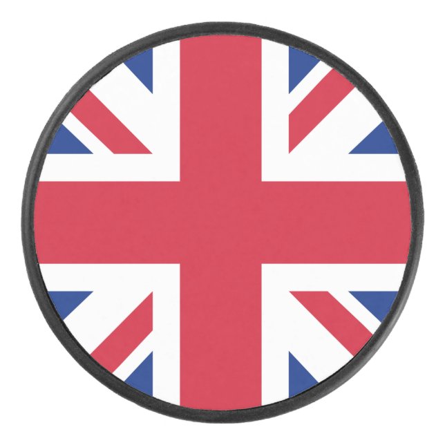 Vereinigtes Königreich Jack Flag Britische Kolonie Eishockey Puck (Vorderseite)