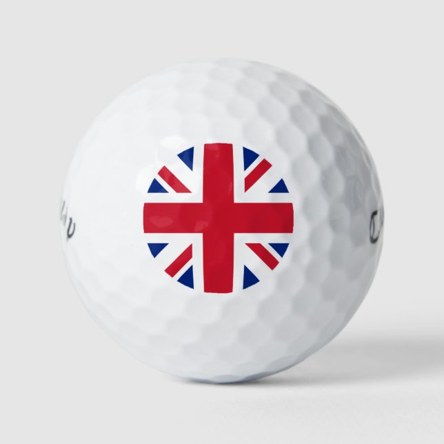 Vereinigtes Königreich Jack Flag Britische Kolonie Golfball (Vorderseite)