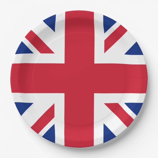 Vereinigtes Königreich Jack Flag Britische Kolonie Pappteller (Vorderseite)
