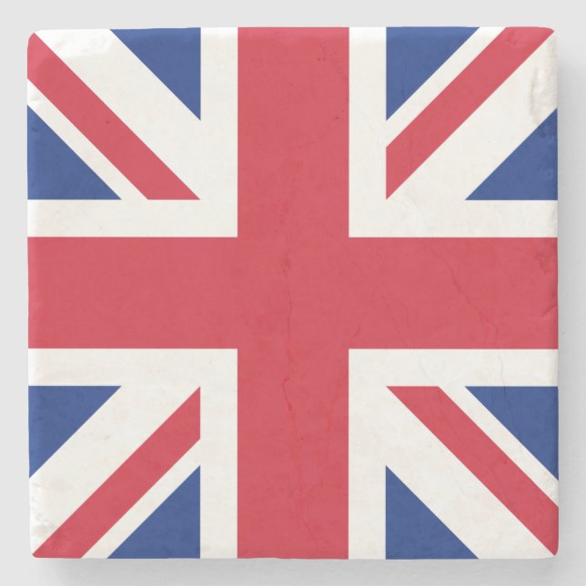 Vereinigtes Königreich Jack Flag Britische Kolonie Steinuntersetzer (Vorderseite)