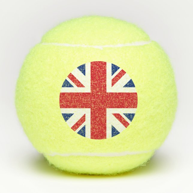 Vereinigtes Königreich Jack Flag Britische Kolonie Tennisbälle (Vorderseite)