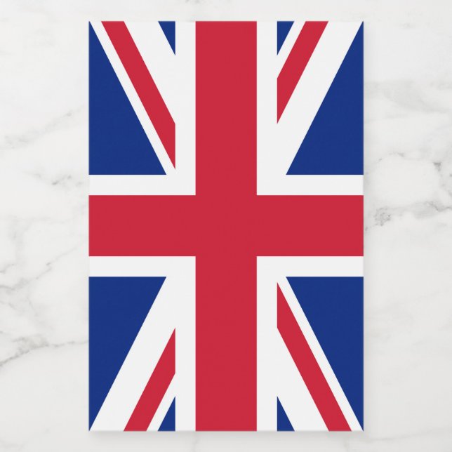 Vereinigtes Königreich Jack Flag Britische Kolonie Weinetikett (Einzelnes Label)