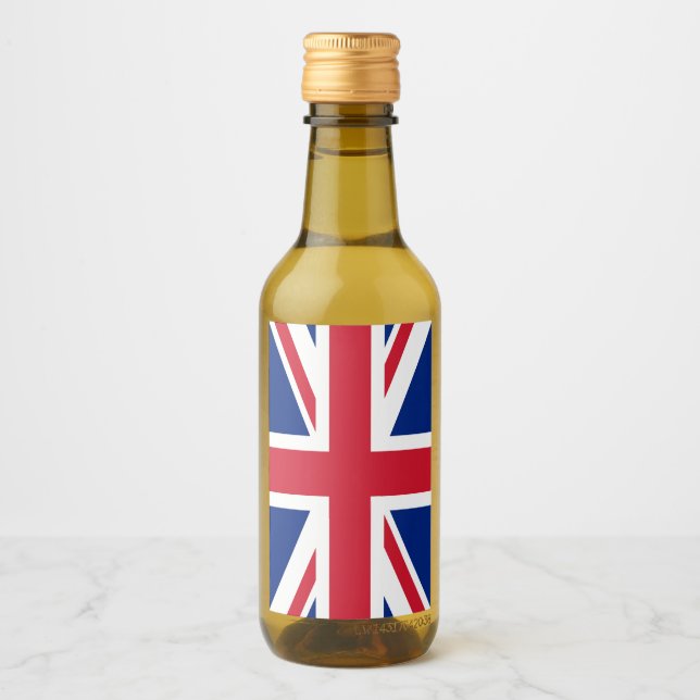 Vereinigtes Königreich Jack Flag Britische Kolonie Weinetikett (Vorderseite)