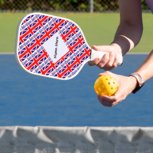 Vereinigtes Königreich und Großbritannien Flagge K Pickleball Schläger