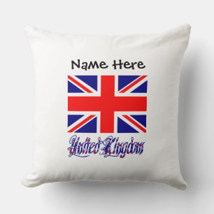 Vereinigtes Königreich und UK-Flagge personalisier Kissen