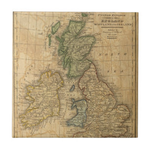 Vereinigtes Königreich von England, von Schottlan Fliese