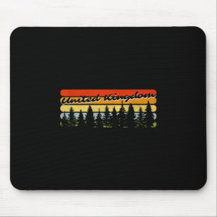 Vereinigtes Königreich Wald Sonnenuntergang Bäume Mousepad