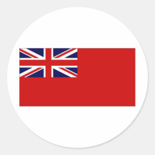 Vereinigtes Königreich - Ziviles Ensign Red Duster Runder Aufkleber