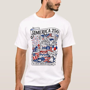 Vereinigtes Staaten Zweihundertfünfzig-Jahres-Jubi T-Shirt