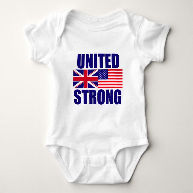Vereinigtes starkes baby strampler (Vorderseite)