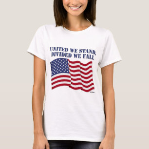 VEREINIGTES WIR STEHEN, ABGESCHLOSSEN, WIR FALLEN T-Shirt
