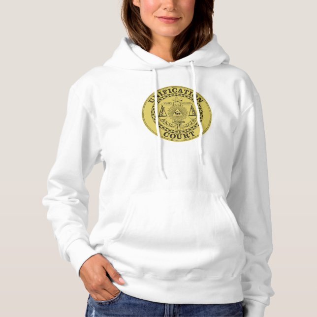 Vereinigungsgericht Frauenhorn Schwarz Hoodie (Vorderseite)