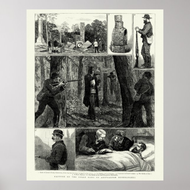 Vereinnahmung der Ned Kelly Gang Poster (Vorne)