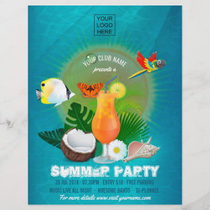 Vereins-/Firmen Sommerparty Foto-Einladung hinzufü Flyer