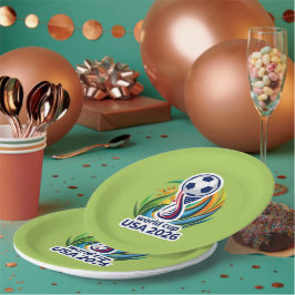 Vereint durch das Spiel: 2026 Fußball-Feier-Design Pappteller