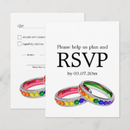 🌈 Vereint im Stolz – mit Ernährungsentscheidungen RSVP Karte