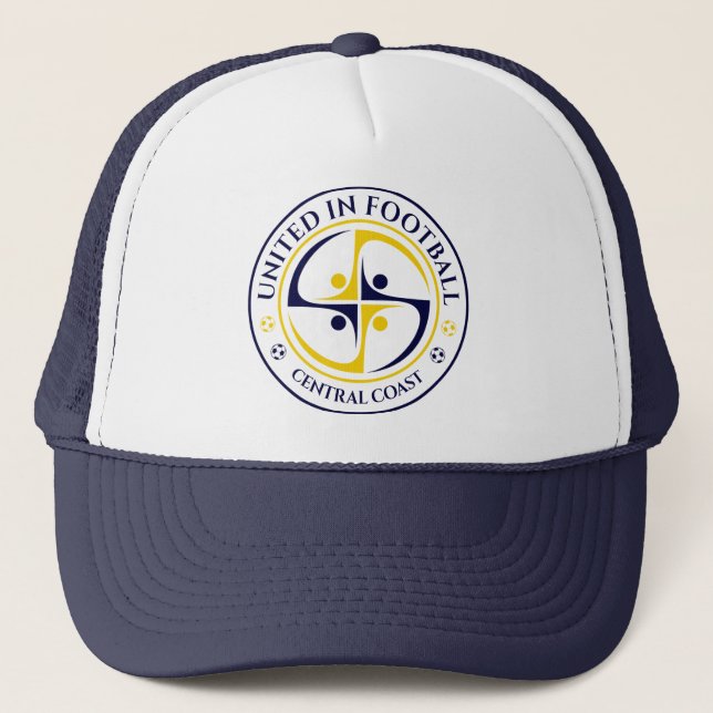 Vereint in Football Cap Truckerkappe (Vorderseite)